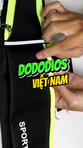 Túi Đeo Bụng Chạy Bộ dododios Chống Nước Túi Đeo Hông Đựng Điện Thoại Có Ngăn Để Chai Nước Tập Thể Dục