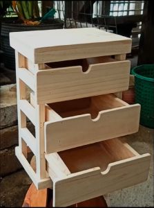 RAK DAPUR RAK SUSUN 3 Bawang susun Kayu Rak Bumbu Dapur Minimalis