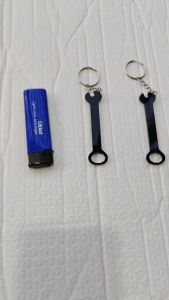 Personalized Mini Acrylic Keychain open close range