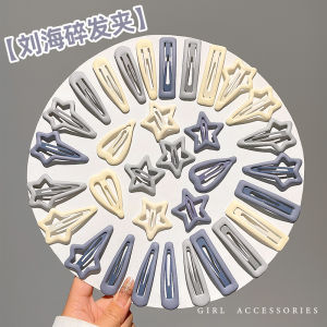 Star Bangs Hair Clips: High-End Elegant Side Waterdrop & Straight Barrette Accessories