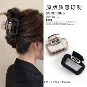 กิ๊บติดผมรูปตัวอักษรสีเทาอ่อนแบบมีช่องว่างสำหรับผู้หญิง ทรงเรียบง่าย หลากหลายสไตล์ กิ๊บติดผมแบบมีช่องว่างขนาดใหญ่สำหรับผู้หญิง