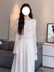 New Chinese Style Womens Sun Protection T-shirt Slim Fit Breathable Thin Design Summer Top Lace Commute Pure Color Long Sleeve round Neck