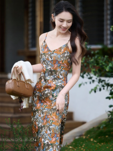 Misoshine | Summer New Elegant Slimming Print Dress