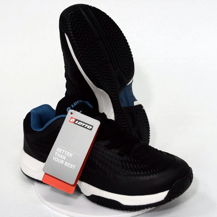 Sepatu Tenis Lotto Caleb Black