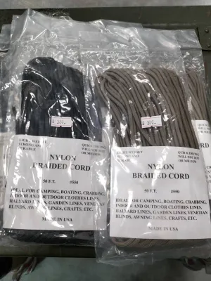 เชือกพาราคอร์ด(เชือกร่ม) ในแพ็ค MADE IN USA.(50 ฟุต)