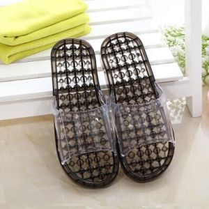 Summer K-style Cute Couple Non Slip Crystal Leakage Home Massage Plastic Men and Women Bathing Shower Bathroom Slippers