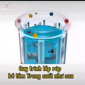Bể bơi Bồn tắm gấp gọn trong suốt cho bé tập bơi
