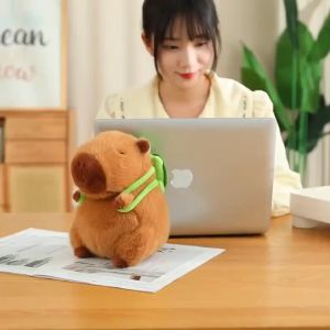 25-30cm Capybara Plush Doll Turtle style/snot style Capybara Rodent Simulation Capybara Plush Toy 12cm Plush Keychain Cloth Doll Carpi Steak Soft Capybara Plushie Birthday Gift Home Decor
