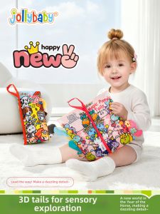 Jollybaby | Durable Chewable Cloth Book 3D Tails