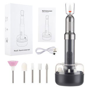 Agdoad Cordless Nail Drill Electric Nail File 6 Speeds Nail Pedicure Kit for Acrylic Gel Nails Calluses Remove