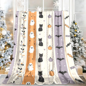 Beast Kingdom | Watercolor Strawberry Floral Flannel Blanket Soft Fuzzy Plush Cozy Warm Throw for Sofa Bed Couch Home Decor