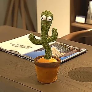 Mainan Anak Kaktus Goyang Bergoyang Dancing Dance Joget Menari Boneka Cactus Bicara Ngomong
