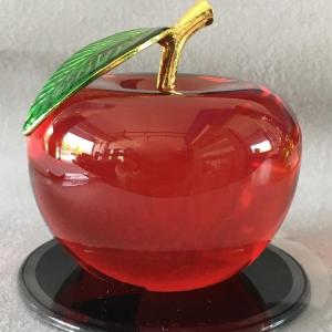 CHIZHIDU | Christmas Peace Fruit Glass Crystal Decorative Apple