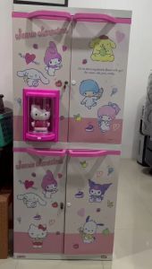 NAIBA Lemari Plastik 4 Susun JUMBO BESAR MSC DOLL Doraemon HK DRB Super Cabinet
