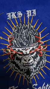 Sabuk Dup Biru IKS.PI KERA SAKTI 07 Bordir Kepala Hanoman