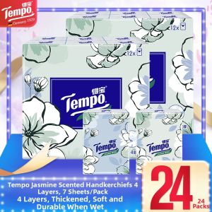 Tempo | Jasmine Scented Extra Thick Portable Tissues 24 Pack