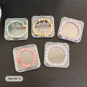Hộp Đựng Trang Sức Trong Suốt Di Động Bằng Nhựa Đơn Giản Để Trưng Bày Và Bảo Quản Vòng Tay Pha Lê Trang Sức Đồ Chơi