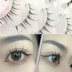 Female Natural Simulation Fish Line Stalk Chemical Fiber False Eye Lashes Eyelash Extension Lovelylifefu COD