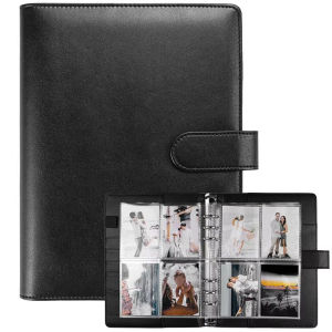 INS Pu Leather Photocards Holder Album Cards Collect Book Photo Card Storage Book Binder Cover Binding Machine
