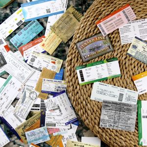 Retro Air Ticket Boat Ticket Train Ticket Boarding Pass Travel Suitcase Luggage Handle Waterproof Sticker Decal