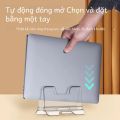 Hagibis Dọc Bàn Để Laptop MacBook Pro Air Trong Suốt Để Bàn Trọng Lực Giá Đỡ Laptop Hỗ Trợ Cho Bề Mặt Sách Máy Tính Bảng. 