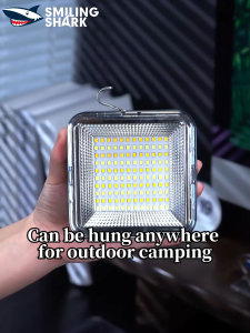 ไฟสปอร์ตไลท์ LED LY8281ฉลามยิ้มไฟทำงาน3โหมดไฟพิมพ์-C แสงขาวเหลืองโคมไฟตั้งแคมป์แบบชาร์จไฟได้แคมป์กลางแจ้งกันน้ำไฟทำงาน