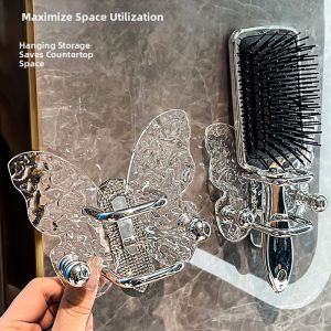 Bathroom Wall-mounted No Drilling Organizer for Hair Accessories