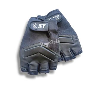 Sarung Tangan Motor Pria Kulit Half Finger Sepeda Gym Mancing Murah