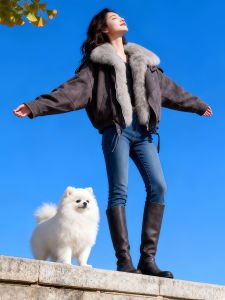 Shalldoer | Warm Stylish Fur Collar Parka Jacket for Plus Size Women