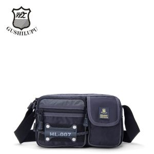 Gu Shi Lupu Henry 9035 New Outdoor Bag Mens Bag Shoulder Messenger Bag Horizontal Leisure Outdoor Travel Shoulder Bag