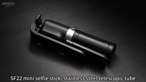 Yesido SF22 Mini Bluetooth Selfie Stick Tripod | 74cm Telescopic | Foldable & Stable for Travel/Vlog