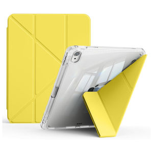 Ốp Lưng Trong Suốt Dạng Gấp Chữ Y Cho iPad Thế Hệ 10 11 iPad 7/8/9 10.2 iPad Air 4 5 10.9 6 7 11 iPad Air 2 9.7 Pro 11 Mini 6 7 - Vỏ PU Chống Sốc