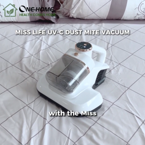 ONE HOME Wireless Bed Mite Vacuum Cleaner UV Mite Removal High-Frequency Vibration Vacuum with Detachable Dust Cup for Mattress Bed Sofa Pillow Bedding Pet Hair Home