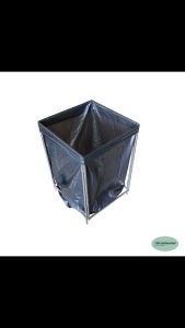 CMS ที่แขวนถุงขยะ แบบพับได้ ขนาด 13*13 นิ้ว สูง 20 นิ้ว แขวนถุงดำขนาด 26*34 นิ้ว. ความจุ40ลิตร.