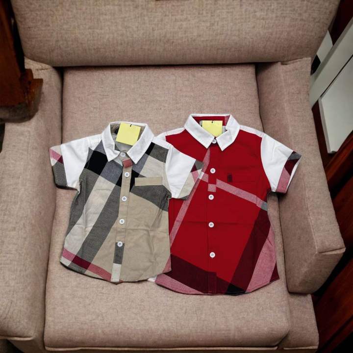 New #6679 Burberry polo shirt for baby kids 3month to 4yrs Lazada PH
