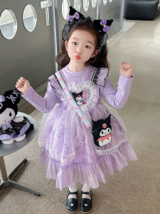 Childrens Kurokos Princess Dress Summer Outfit Little Girls Lolita Skirt Heavy Embellishment Spring Fashion Cotton Polyester