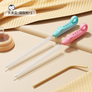 Long Handle Straw Brush Baby Bottle Cup Pipe Cleaning Tool Gap Cleaner Special Extended Brush for Milk Bottle Water Cup Tube