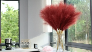 12Pcs Artificial Pampas Grass Fake Reed Plants Bouquet Wedding Long Artificial Pampas Home Decors