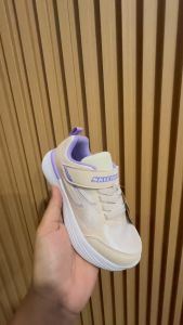 SEPATU SKECHERS ANAK PEREMPUAN GO RUN 400 V2 BEIGE LILAC