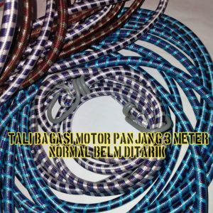 tali karet bagasi motor elastis jumbo panjang 3 meter multifungsi