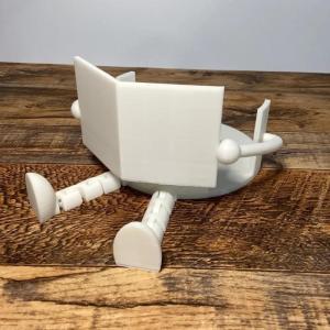 Creative Toilet Paper Holder With Funny Book Reading Figure Design For Bathroom Desktop Home Decor