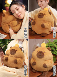 Two-In-One Pillow Blanket Warm Hand Office Nap Car Student Rest Cushion Soft Plush Cartoon Shape Versatile PP Cotton Filled