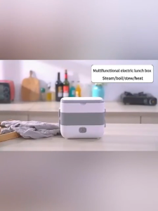 lectric Lunch Box 1 layer / 2 layer Kotak Makan Listrik Portable 2 dengan 2 tingkat sudah termasuk 4 tempat makan / 1 tingkat 2