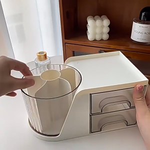 【SG Stock】Desk storage box/Stationery and makeup storage box/Desktop storage box/Accessory drawer