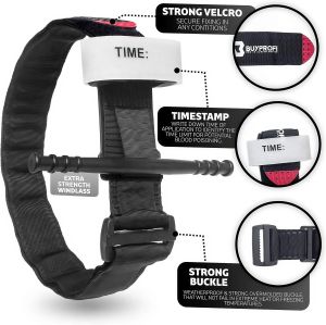 Tactical Tourniquet - Single-Handed Emergency First Aid Strap for Outdoor Sports Hiking & Camping Survival Gear