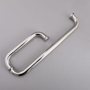 MEISITEKEKE | Bathroom Shower Glass Door Handle L-Shaped 304 Stainless Steel Black
