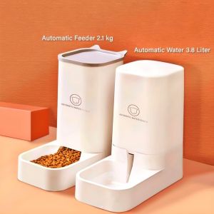 PET FEEDER OTOMATIS - TEMPAT MAKAN & MINUM KUCING 1 SET MODEL OVP KOTAK