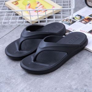 Mens Classy Flip-Flops Summer Casual Stylish Simple K-Style Pvc Plastic Flip-Flops Daily Outdoor Beach Comfortable Sandals for Men