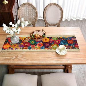 VIKAMA Bohemian retro table runner Family Party Table Decoration Coffee Table Decoration Home Decoration