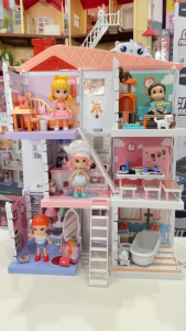 ✅ร้านคนไทย ส่งเร็ว⭐️ บ้านตุ๊กตา 3 ชั้น เซ็ตใหญ่ Little World